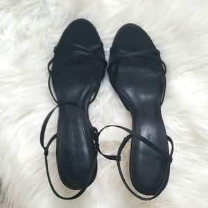 Zara strappy black sandals